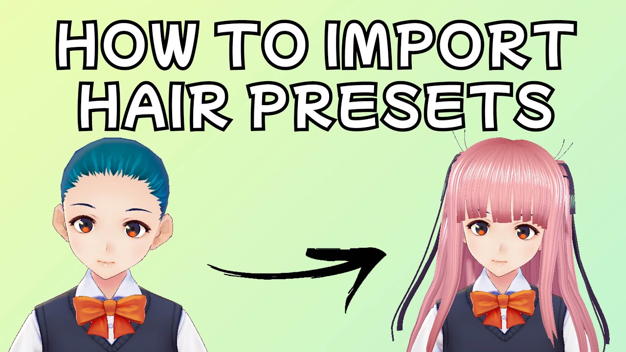 How to Import Hair Presets | VROIDSTUDIO - YouTube