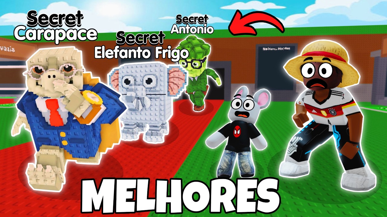 NOVOS MELHORES BRAINROTS! ELEFANTO FRIGO, SIGNORE CARAPACE e ANTÔNIO no ROUBE UM BRAINROT!