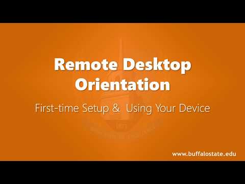 Remote Desktop Orientation - Intro & Live Demo