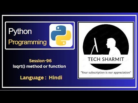 isqrt() function in Python | methods in python | function  python | python for beginner | python