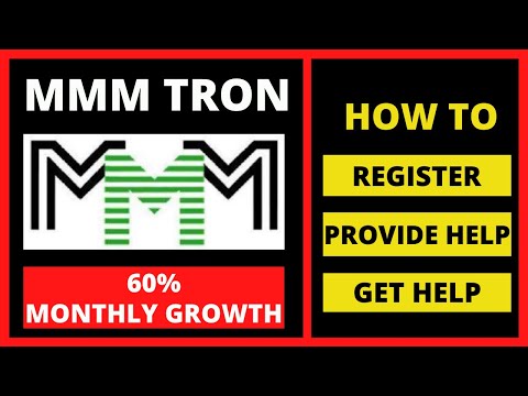 MMM Tron Global 2020 | How To Register | Provide Help | Get Help | 60% Monthly Growth | MMM