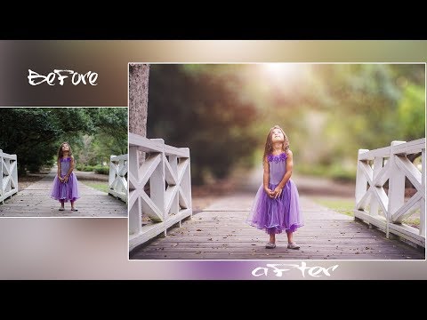 Photoshop Tutorial : How to Edit Outdoor Portrait ( Girl ) - Blur Background and Bokeh Effect