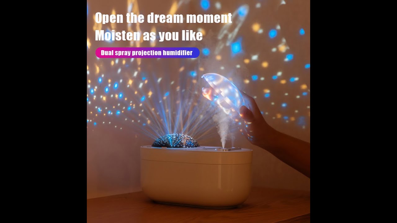 Dual spray projection humidifier 1