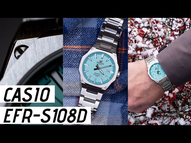 Casio Edifice EFR-S108D Tiffany Watch Review - YouTube | Quarzuhren