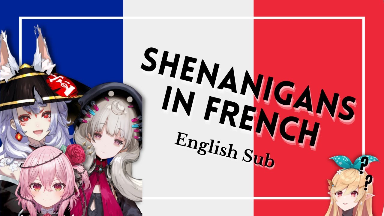 [Nijisani EN] Nina, Rosemi, & Reimu Talk Food in French (Featuing A Confused Pomu) ENG Sub