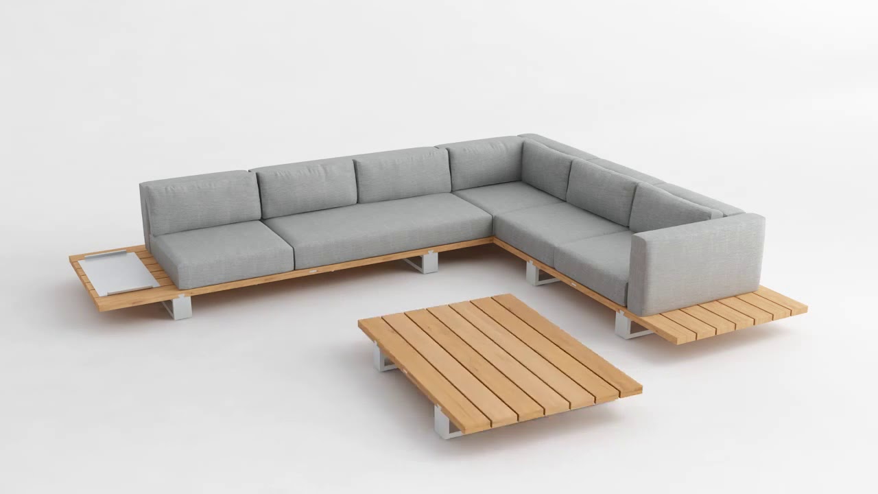 VIGOR LOUNGE Вигор лаунж мебель из тика и алюминия Royal Botania Бельгия