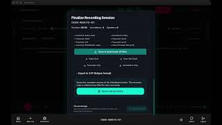 EchoNote Finalize and Export Walkthrough