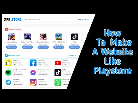 How To Make A Website Like PlayStore For Free || In Blogger || Developer Zone