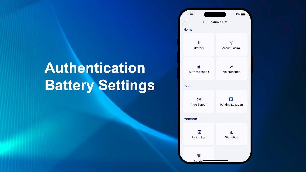 Authentication / Battery Settings