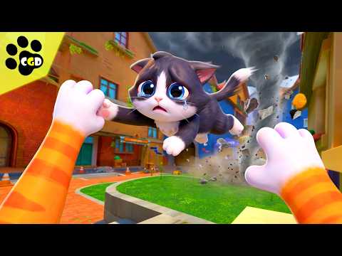 Can I SAVE A HOMELESS KITTEN From A TORNADO?! - I Am Cat
