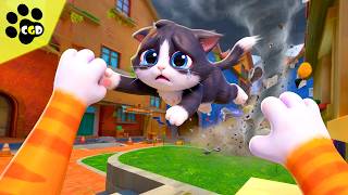 Can I SAVE A HOMELESS KITTEN From A TORNADO?! - I Am Cat screenshot 3