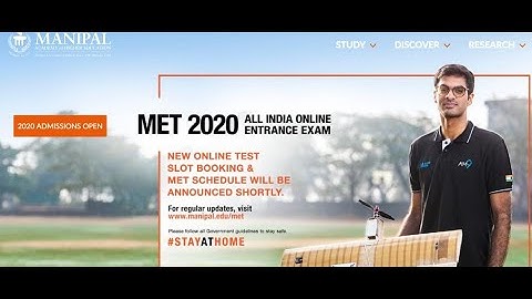 Manipal Entrance Test (MET) | Informational Video/ Demo | Manipal University