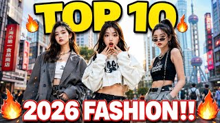 Top 10 Chinese Street Fashion Trends in 2026 you must try! ✨