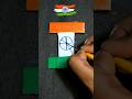 I for India 🇮🇳 cardboard craft idea ✅ Indian Flag DIY #art #craft #shorts #trending #viral