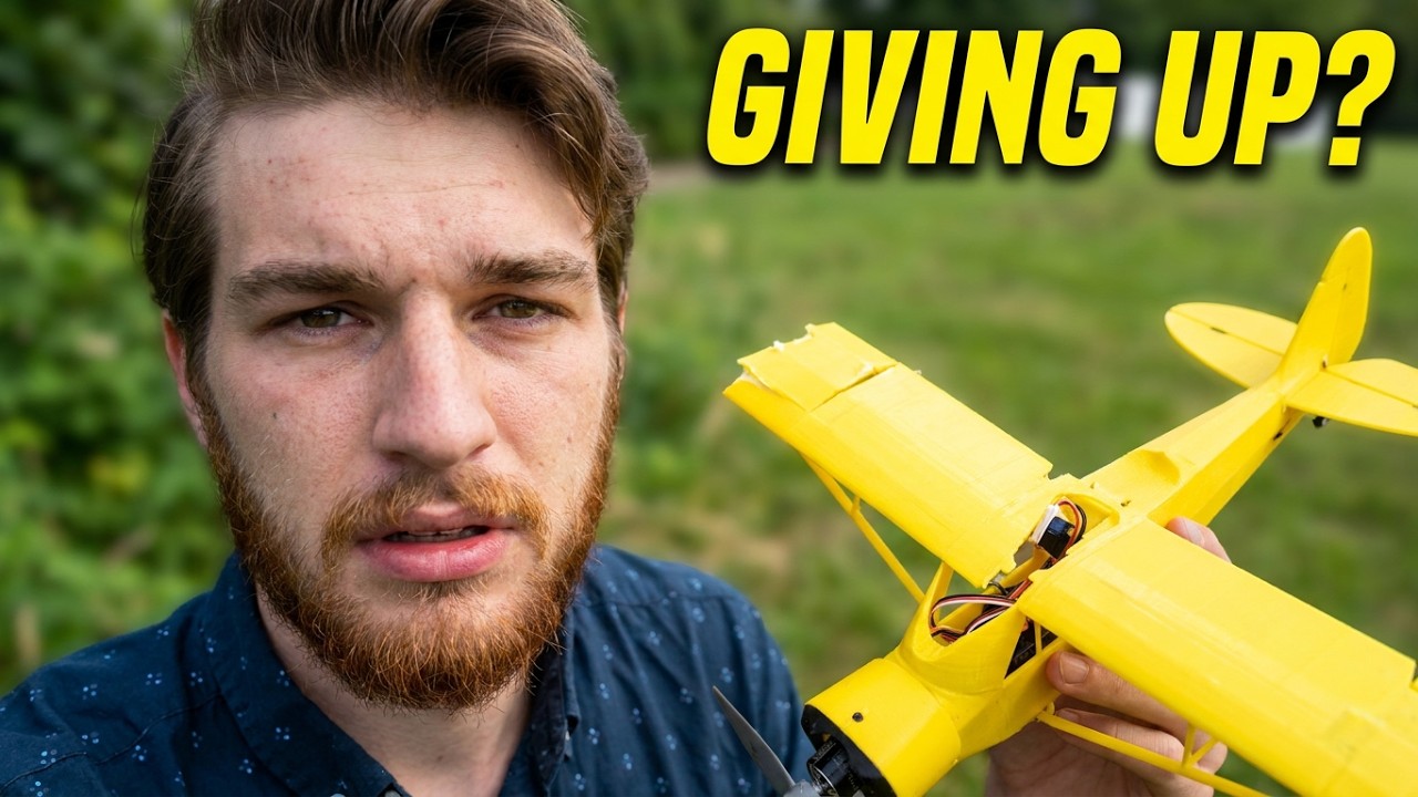A 3D-printed RC plane that finally flew after a wing failure