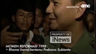 MOMEN REFORMASI 1998 : Rhoma Irama bertemu Prabowo Subianto