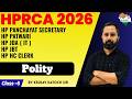 HPRCA 2026 | HP Exams | POLITY (Class-06) | Practice Series #hppatwari #hpjoait #hphighcourtclerk