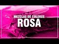 CÓMO HACER EL COLOR ROSA 🌷 [Rosa Claro, Rosa Palo, Rosa Coral] 🎨 MEZCLAS DE COLORES FÁCIL