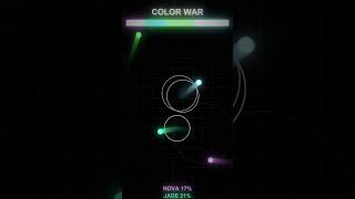4 colors fight for every pixel. Winner takes all. — Satisfying Ball Physics #Shorts