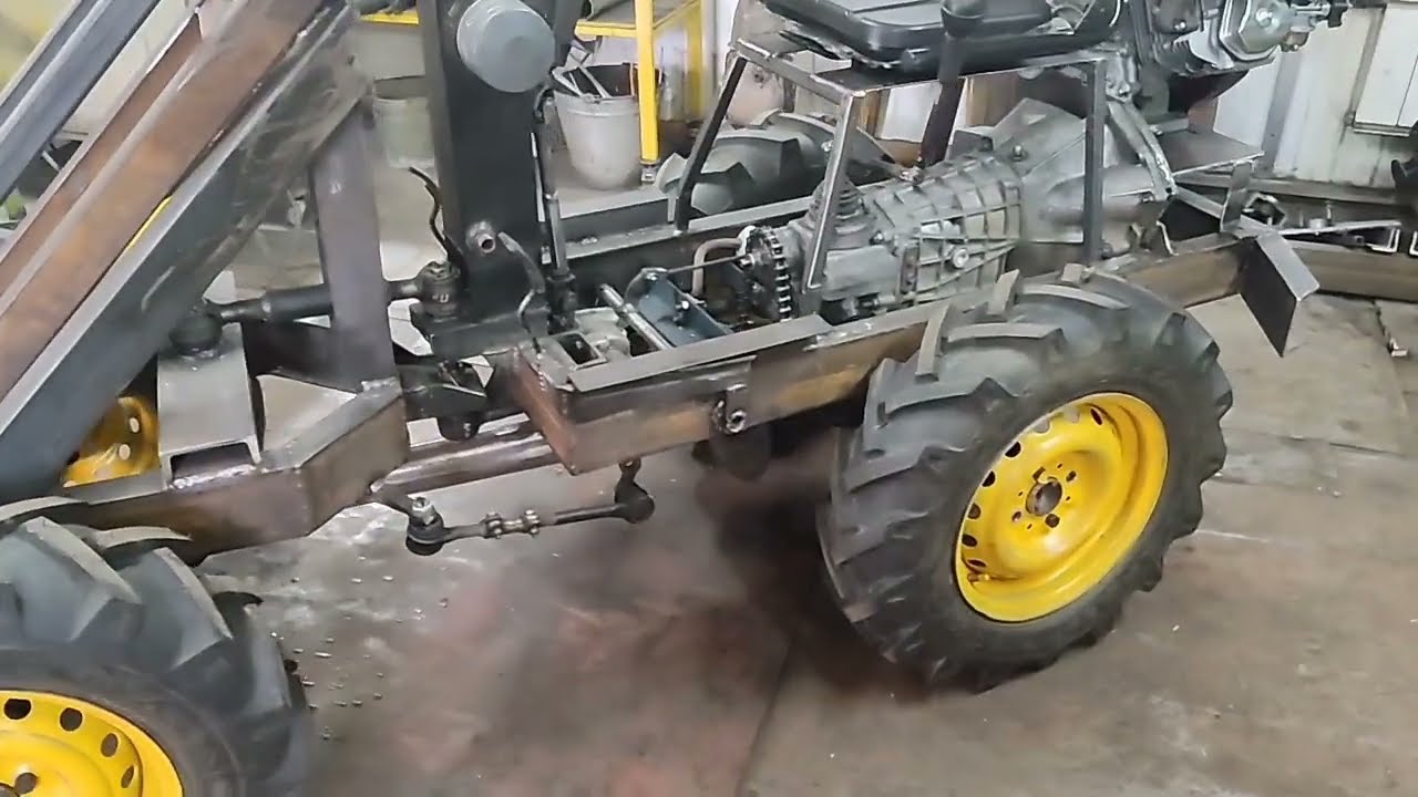 Мини погрузчик своими руками - YouTube