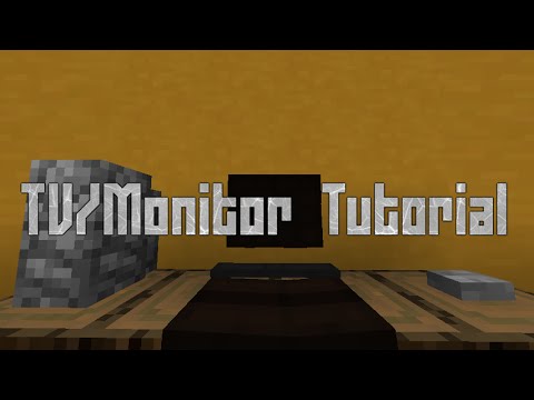 Minecraft Tv Computer Monitor Tutorial Youtube