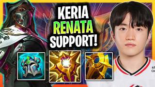 T1 KERIA'S RENATA SUPPORT IS BROKEN! | T1 Keria Plays Renata Support Patch 26.16