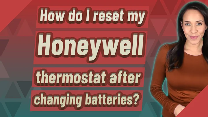 How do I reset my Honeywell thermostat after changing batteries?