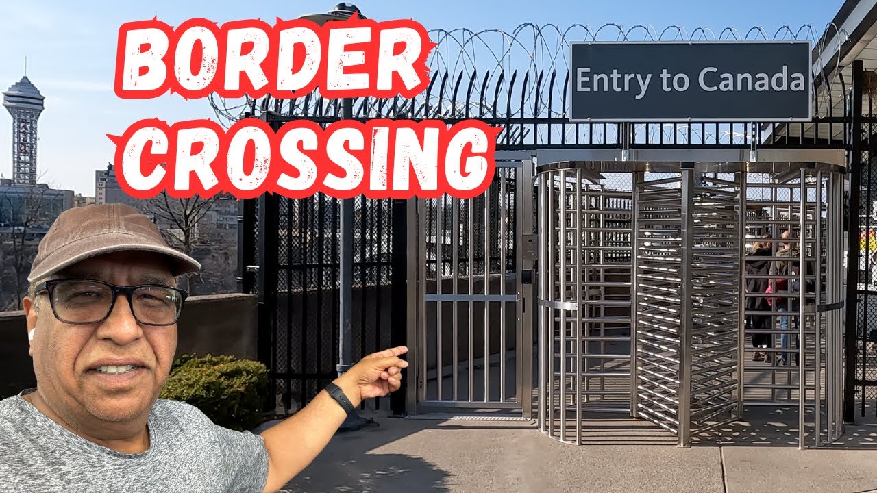 Crossing Border On Foot | Canada to USA | Niagara Falls