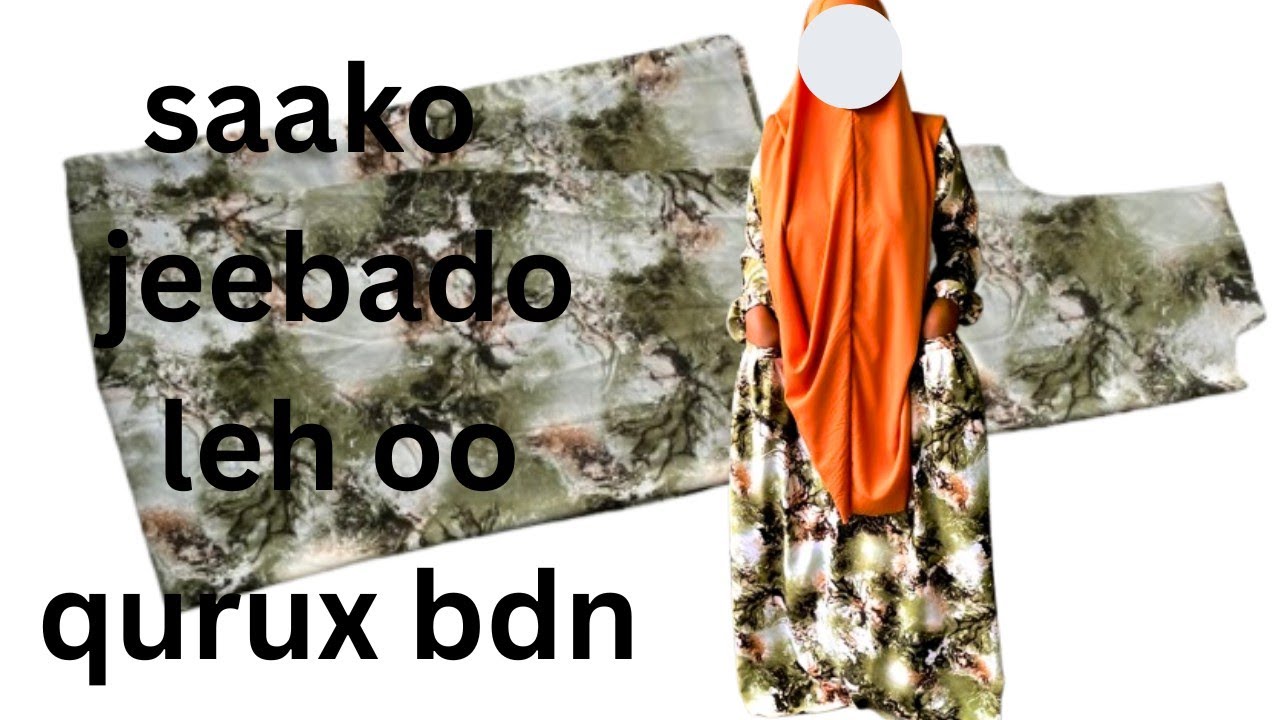 Ka tolo 2 yard iyo dhar saako ama toob jeebad leh oo aad uquruxbadan ////Barashada harqaanka