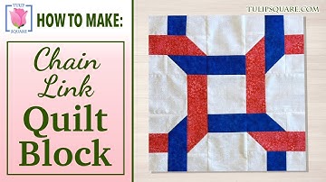 ⌘ How to Make a Chain Link Quilt Block ⌘ Beautiful Repeating Block ⌘ Easy Quilting Sewing Tutorial ⌘