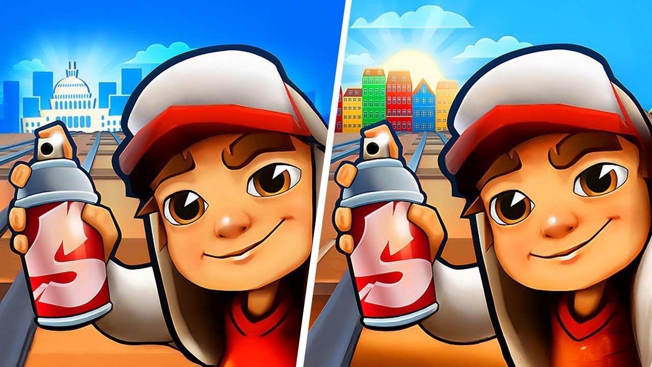 Subway Surfers Houston 🆚 Subway Surfers Iceland, Subway Surfers Map Comparison
