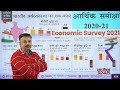 ECONOMIC SURVEY 2021 (आर्थिक समीक्षा 2020-21) ||  भारत के आर्थिक सर्वेक्षण 2021 के महत्वपूर्ण तथ्य