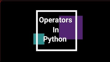 Operators In Python Part 1