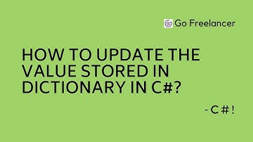 how to update the value stored in Dictionary in C#?