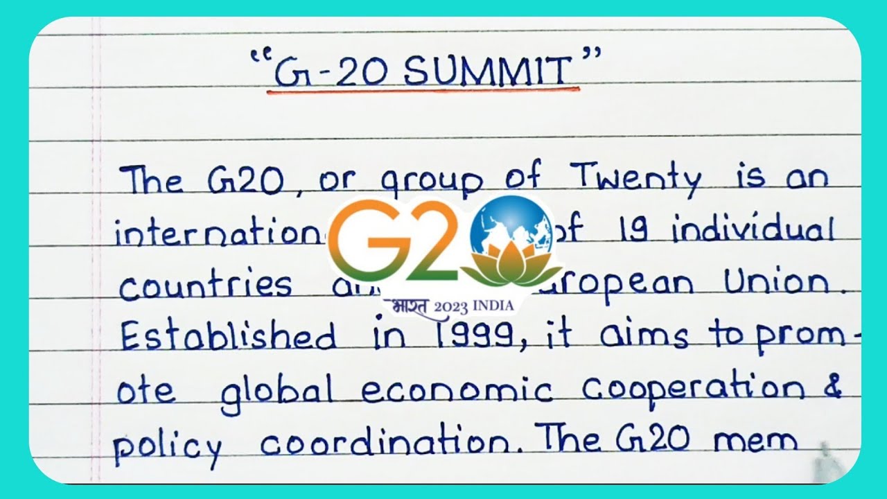 g20 india essay in english