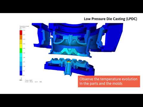 Metal Casting simulation with THERCAST® software - video from Transvalor