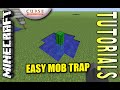 Minecraft PS4 - EASY MOB TRAP - Tutorial ( PE / PS3 / XBOX / WII U )