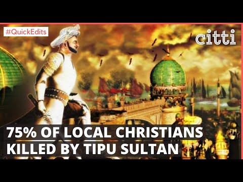 "Christians & churches were wiped out by Tipu Sultan." Robert Rosario