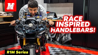 Yamaha R1M Gets MotoGP Inspired Handlebars! | R1M Series Part 13 | Motomillion screenshot 4