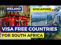 VISA FREE COUNTRIES FOR SOUTH AFRICAN PASSPORT HOLDERS 2021