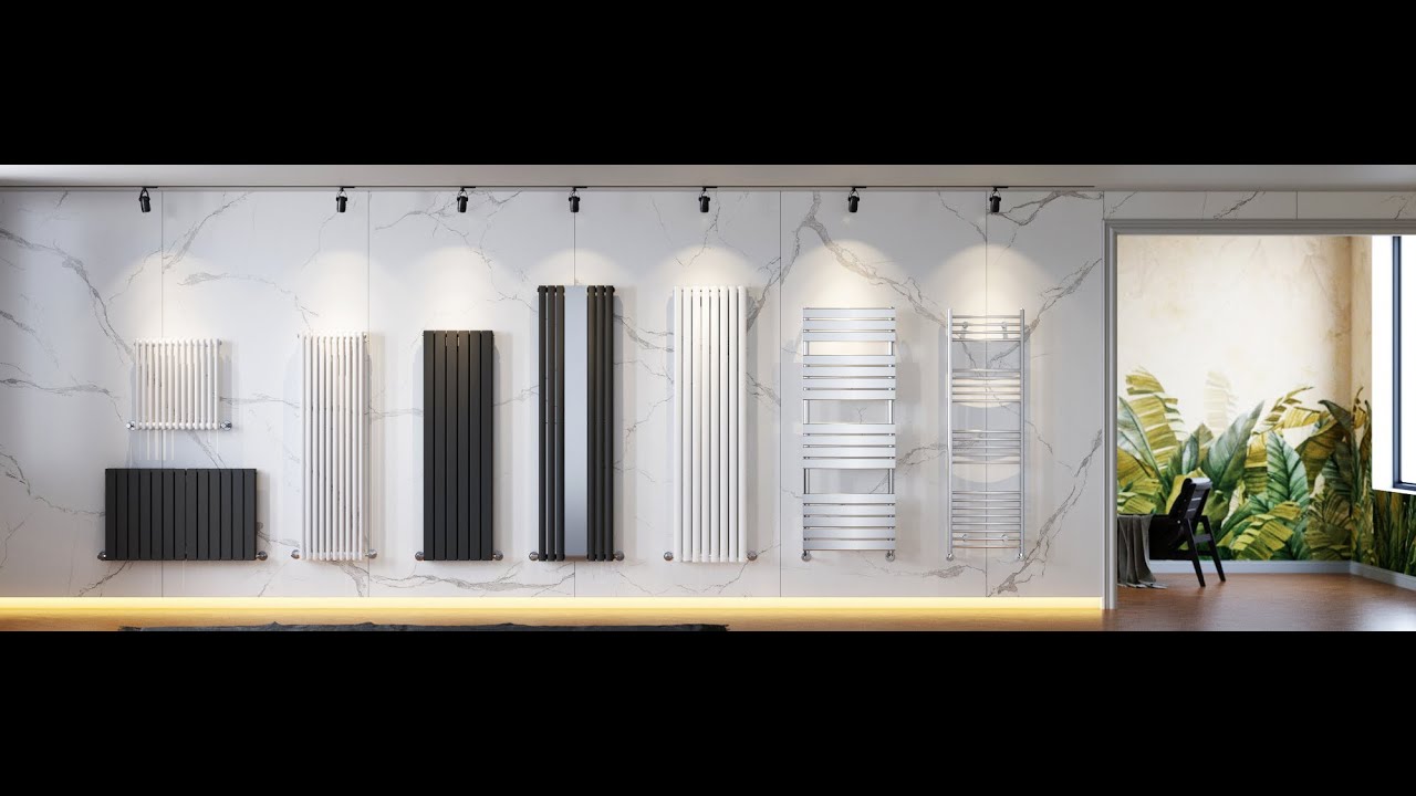 Vertical Radiators Flat Panel Radiator - Elegant Showers