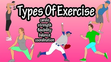 Different Main Types Of Exercises - Cardio, Strength Training, Flexibility, Balance And Coordination