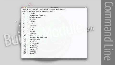 119. How to review and filter Watchdog log messages with Drush (a Drupal how-to)