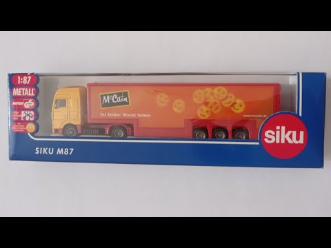 大*ー様 激レア SIKU M87 1835 トレーラー ミニカー Unboxing Siku 1835 MAN TGA Jumbo Truck (2001) - YouTube