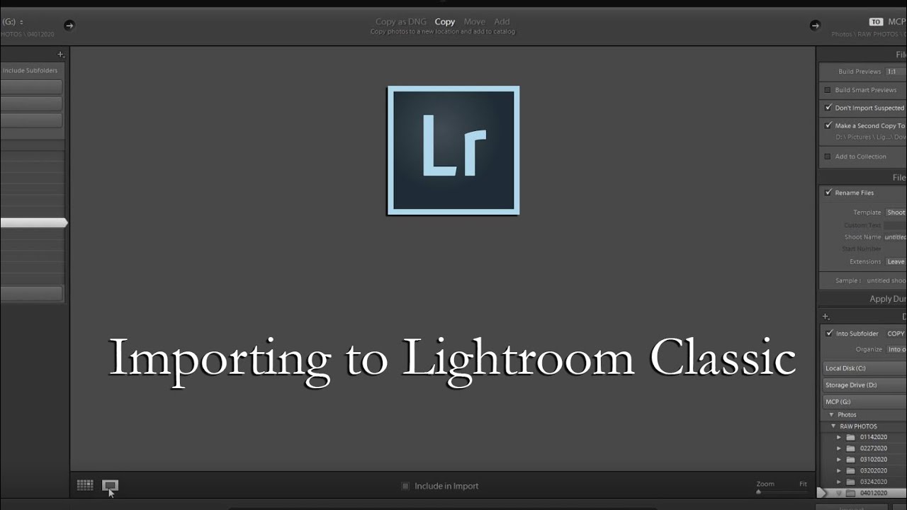  Lightroom Tutorial  2 Importing To Lightroom  Classic 