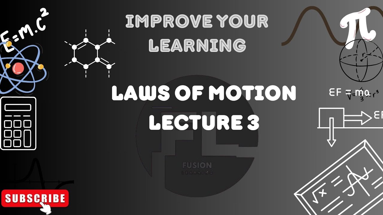 LAWS OF MOTION : LECTURE 3 : CONSERVATION OF MOMENTUM - YouTube