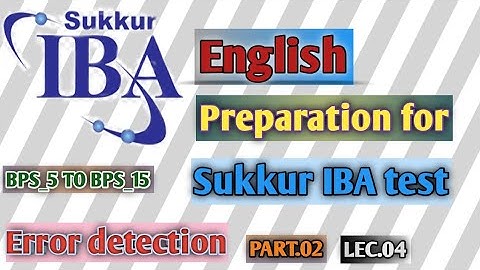 English grammar error detection rules lec.04 part.2 ll sukkur iba sts jobs ll