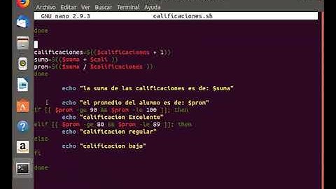 Scrip shell do while if elif y else