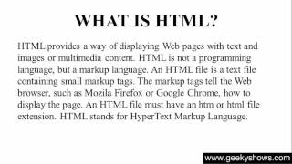 1. Introduction to HTML (Hindi)