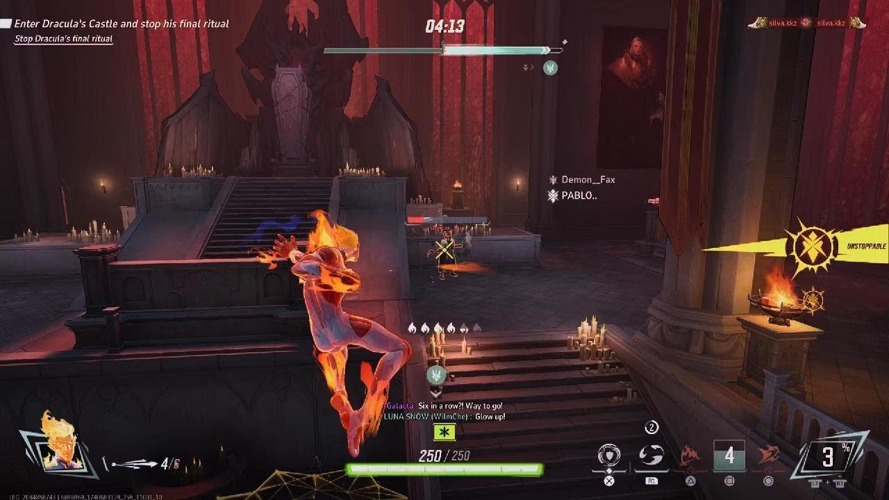 Marvel Rivals Rim Light Lighting candles as Johnny Storm in Marvel Rivals - YouTube